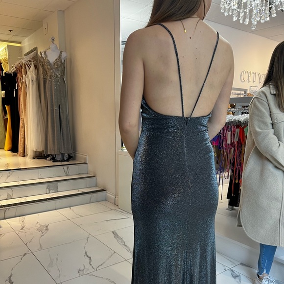 Charcoal grey sparkly evening dress, purchased from CityLuxe. Only worn once! - Picture 3 of 4